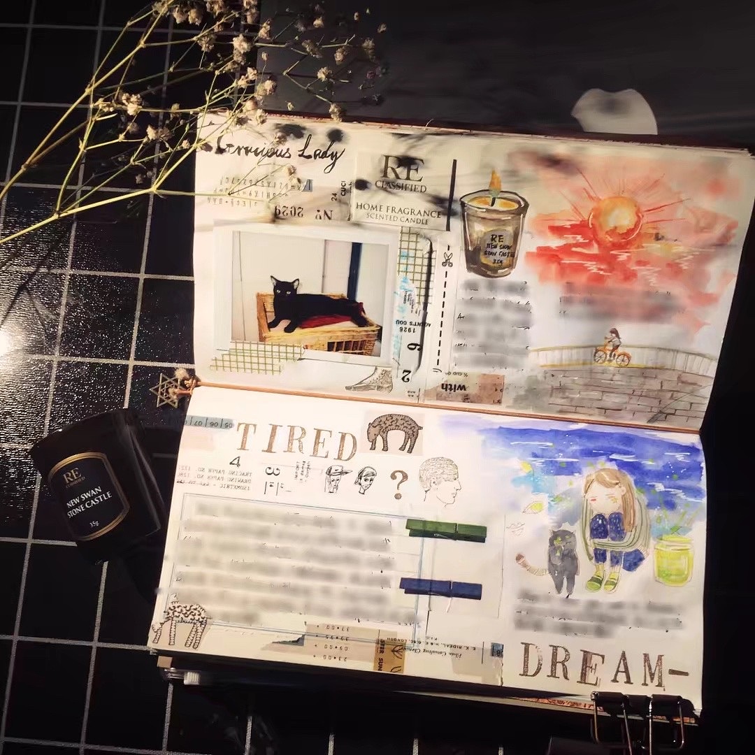 【手帐合集】2016-2020（图ZMjAzMDcwMDQ4） - 新锐潮流插画 - 站酷设计师大宝圆子原创素材 - 站酷ZCOOL