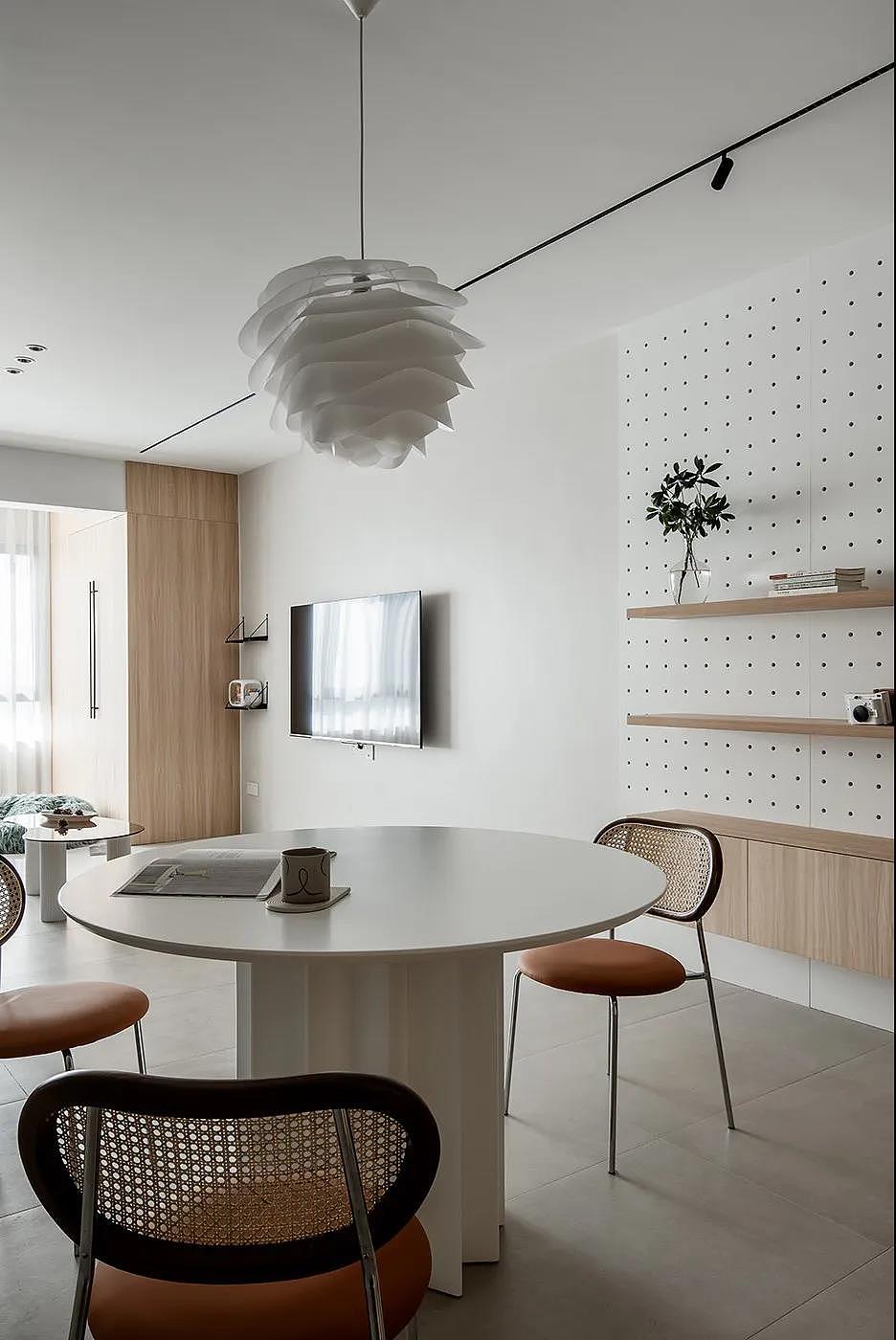 117㎡现代北欧风格新房装修，奶油质感森系清新