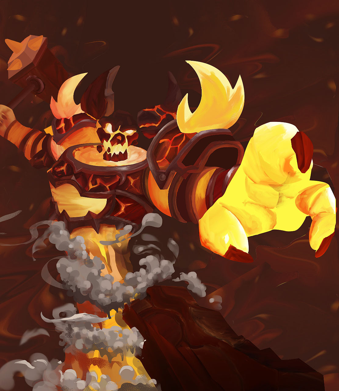 魔兽手绘炎魔之王