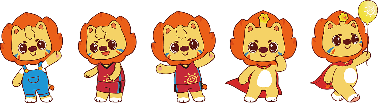 莱恩小狮IP形象设计 ||| 2021十月份（图ZMjg2MTkzNTQ4） - IP形象 - 站酷设计师巢三儿原创素材 - 站酷ZCOOL
