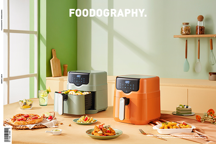 小家电摄影 | 悠伴空气炸锅 ✖ foodography（图ZMjczNjI5MzY0） - 产品摄影 - 站酷设计师Foodography原创素材 - 站酷ZCOOL