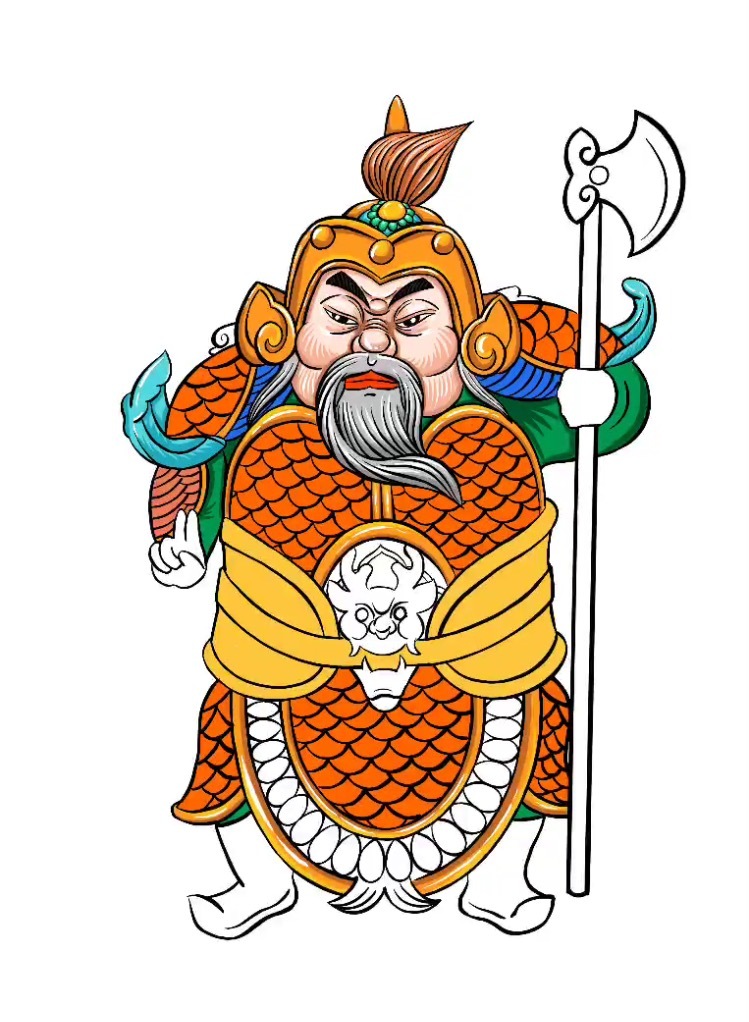 改良平面门神之一