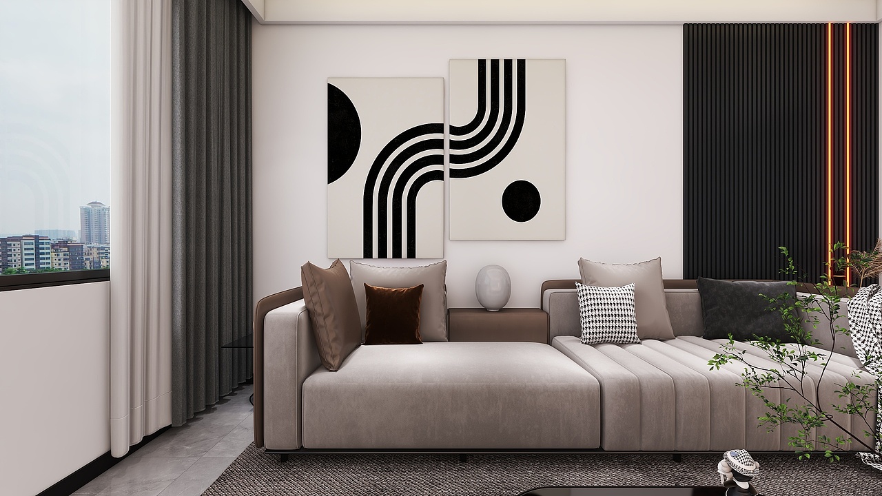 四川成都新鸿路119号院(150平方法式现代复式五居室)