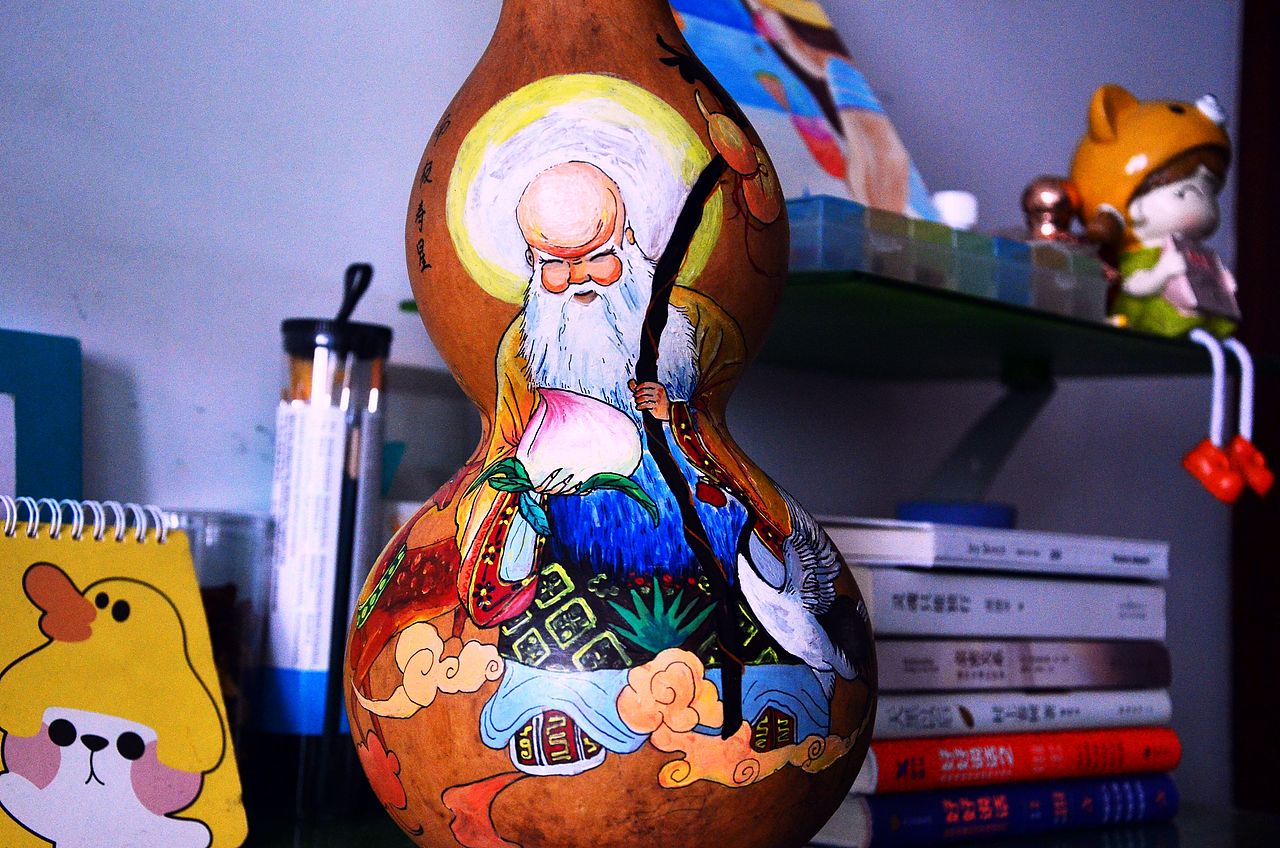 南极寿星葫芦绘