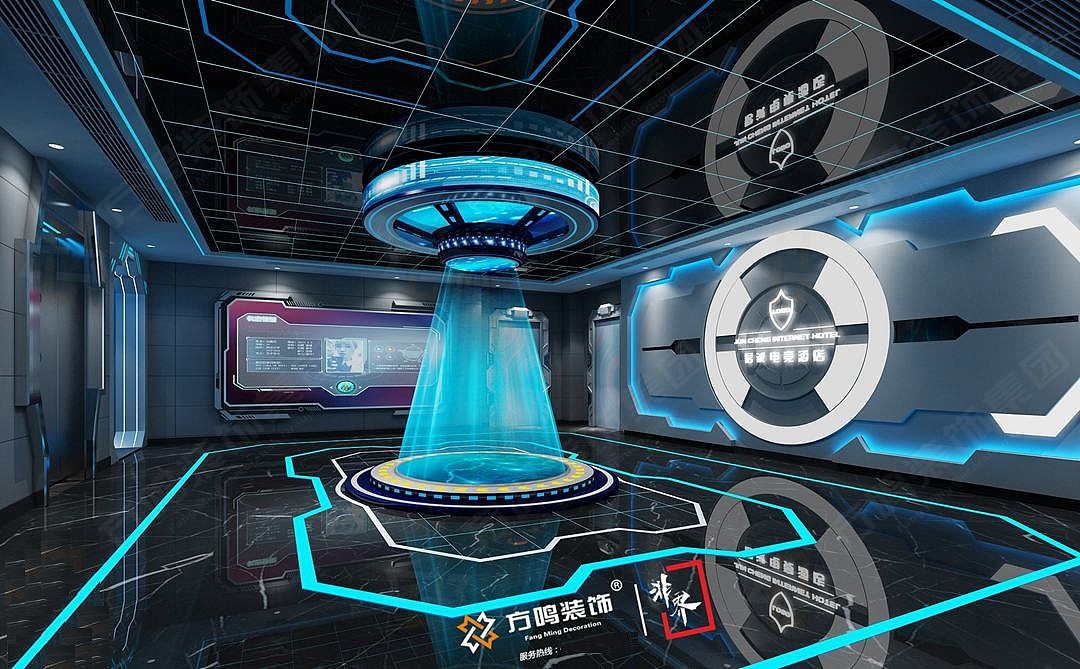 太空科技风电竞酒店设计装修效果图（图ZMTgwNjE1NjQw） - 家装设计 - 站酷设计师非界设计_方鸣原创素材 - 站酷ZCOOL