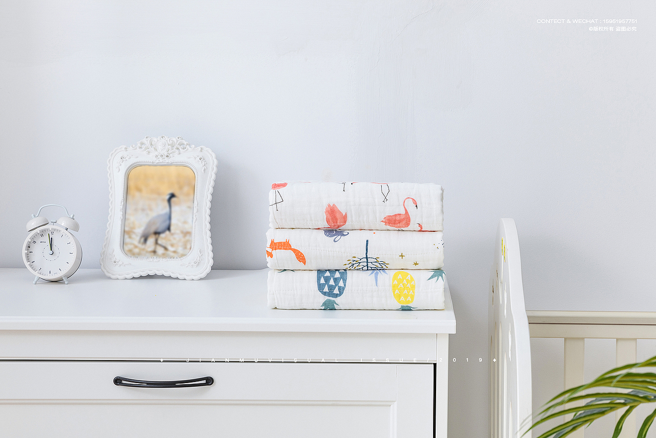 婴儿浴巾摄影丨简木视觉 × 毛巾方巾抱被 家纺产品拍摄