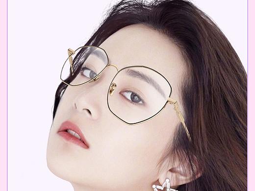 防蓝光多边形眼镜