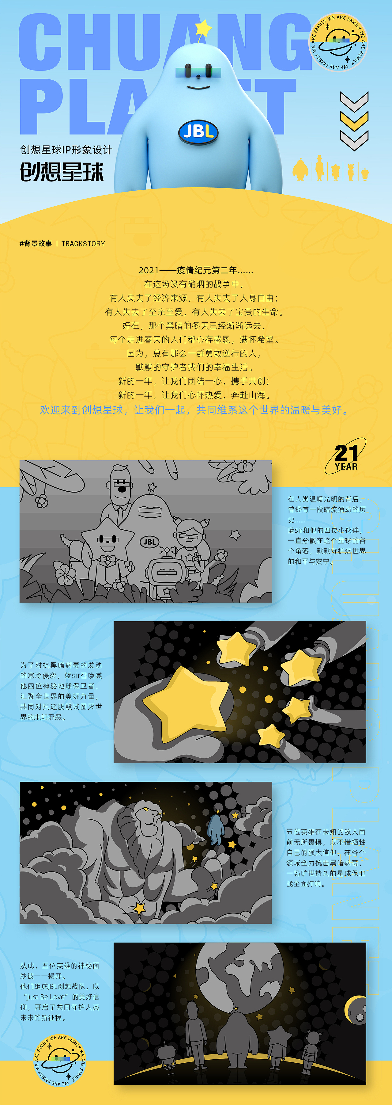 创想星球家族IP吉祥物