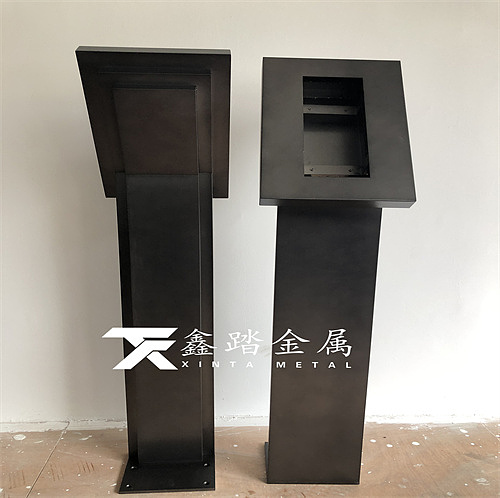售楼部小区人脸识别不锈钢门禁机支架、不锈钢门口机