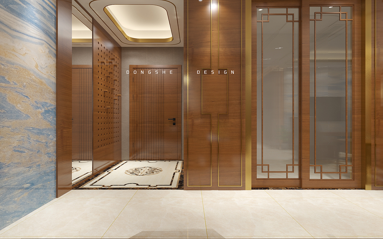 新中式家装（图ZMTU3Nzk4NzY0） - 家装设计 - 站酷设计师东舍老许原创素材 - 站酷ZCOOL