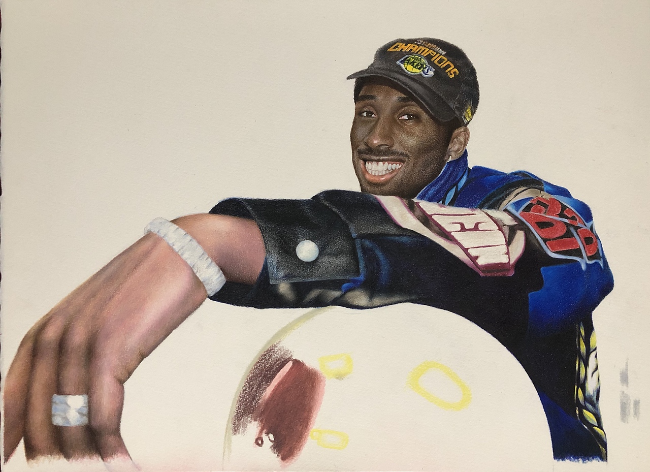 彩铅作品-科比·布莱恩特