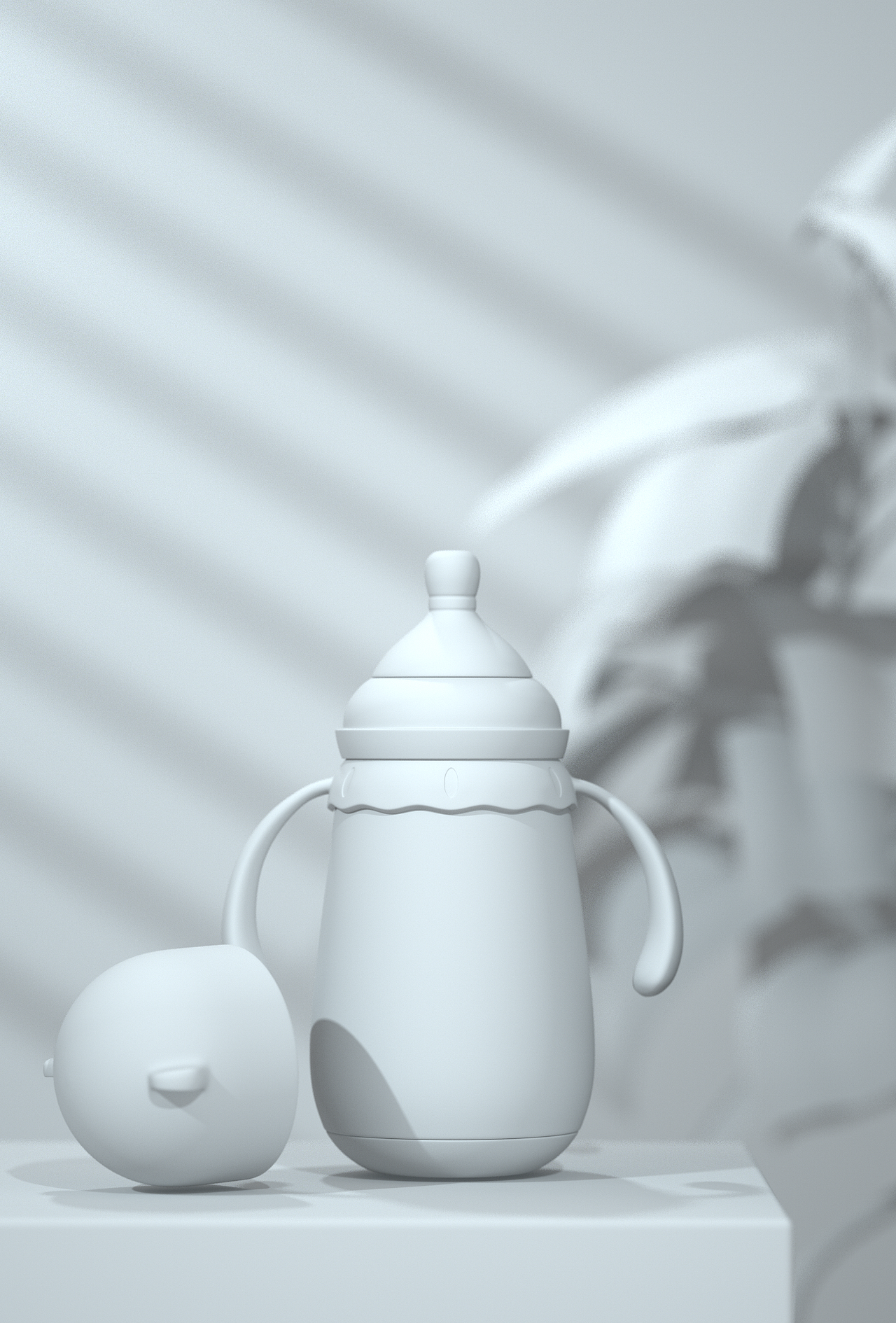 C4D母婴奶瓶建模渲染