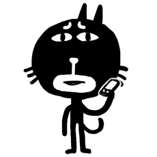 黑猫紧张小表情