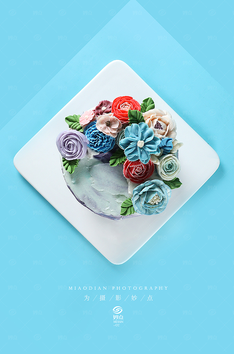 裱花蛋糕  韩式裱花  静物摄影  美食摄影