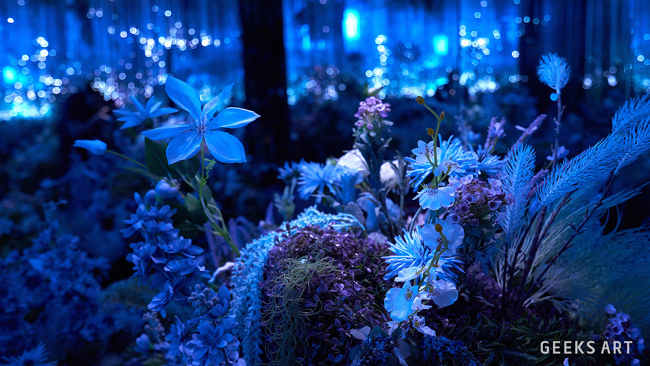 新媒体互动灯光装置：「夜光丛林 Original Neuron」（图ZMjA0NjcwMTM2） - 实验艺术 - 站酷设计师千核原创素材 - 站酷ZCOOL