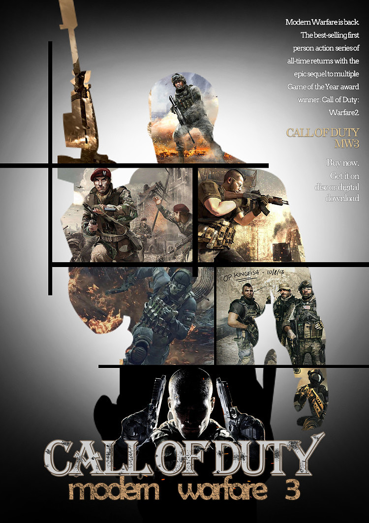 使命召唤3|平面|海报|ciel_nana - 原创作品 - 站酷 (zcool)