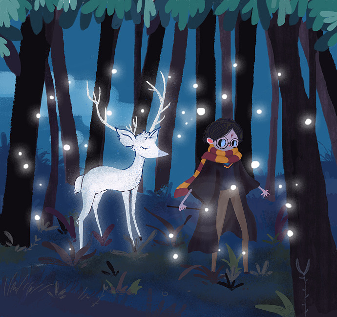 1 - 《Happy 20th anniversary, Potter!》临摹自beatrice blue 。
原图地址:https://www.behance.net/gallery/54282667/Happy-20th-anniversary-Potter<br><br>这是用手绘板画的第一幅完整画面,不太熟悉,笔触歪歪扭扭,细节差很多。之前有问微博上面的柚子老师,怎么我板绘的时候手很抖,她说那就去临摹,画上两天,手就不抖了。在练习不够时,还没有办法拓展其他。