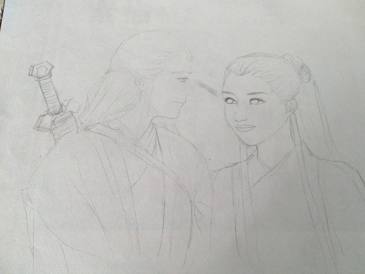 【彩铅】神雕侠侣|插画|创作习作|未来来_原创作品-站酷zcool