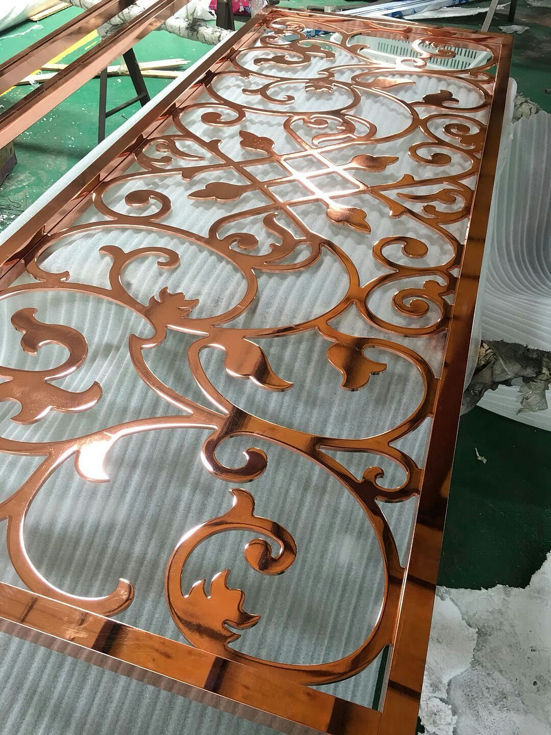 中式直销酒店工程不锈钢屏风隔断定制 欧式屏风加工