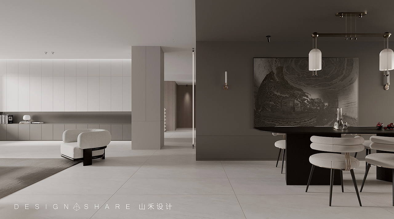 哈尔滨｜文萃华府（图ZMzAzNjI2MDYw） - 家装设计 - 站酷设计师山禾设计裕馨原创素材 - 站酷ZCOOL