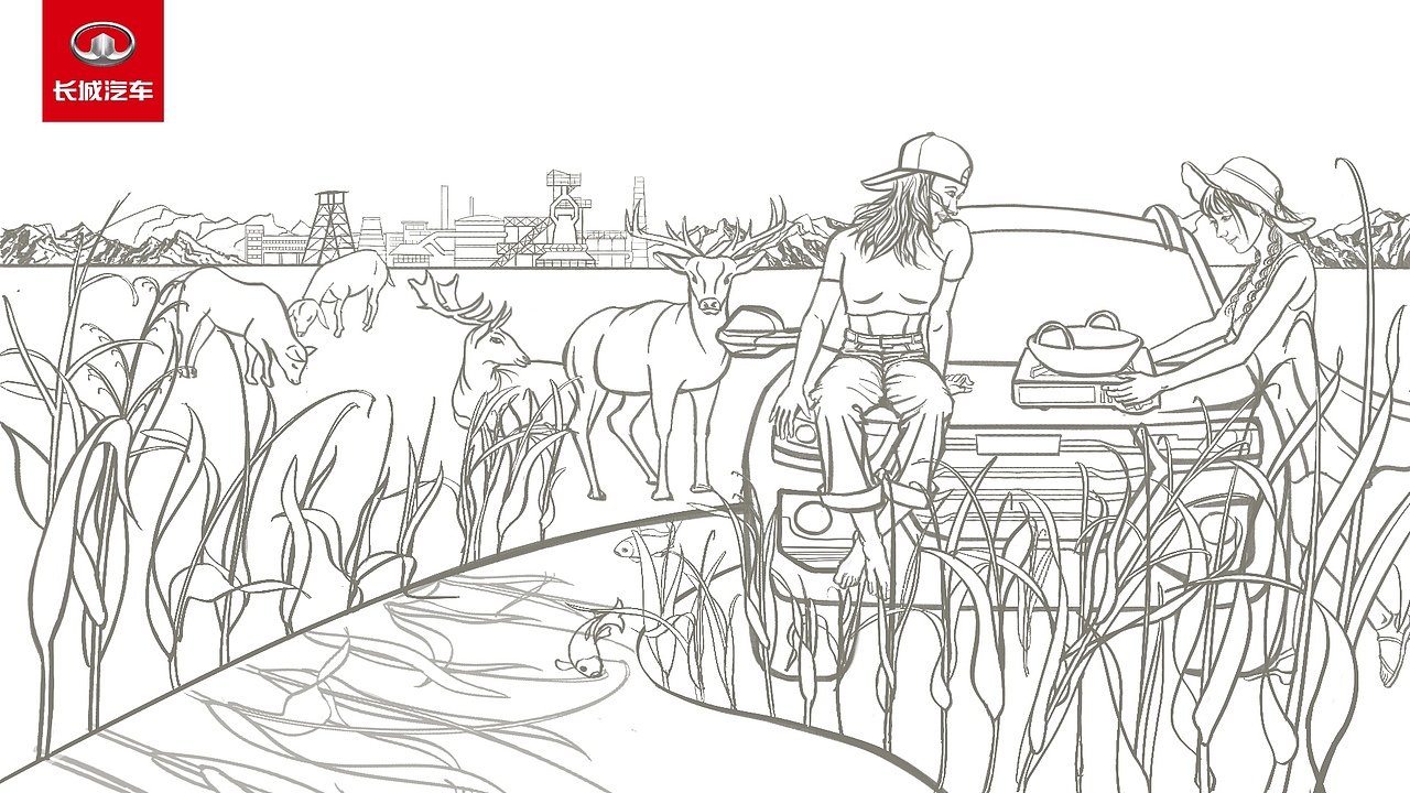 草原鹿城包头我不懂国潮只能自由创作了