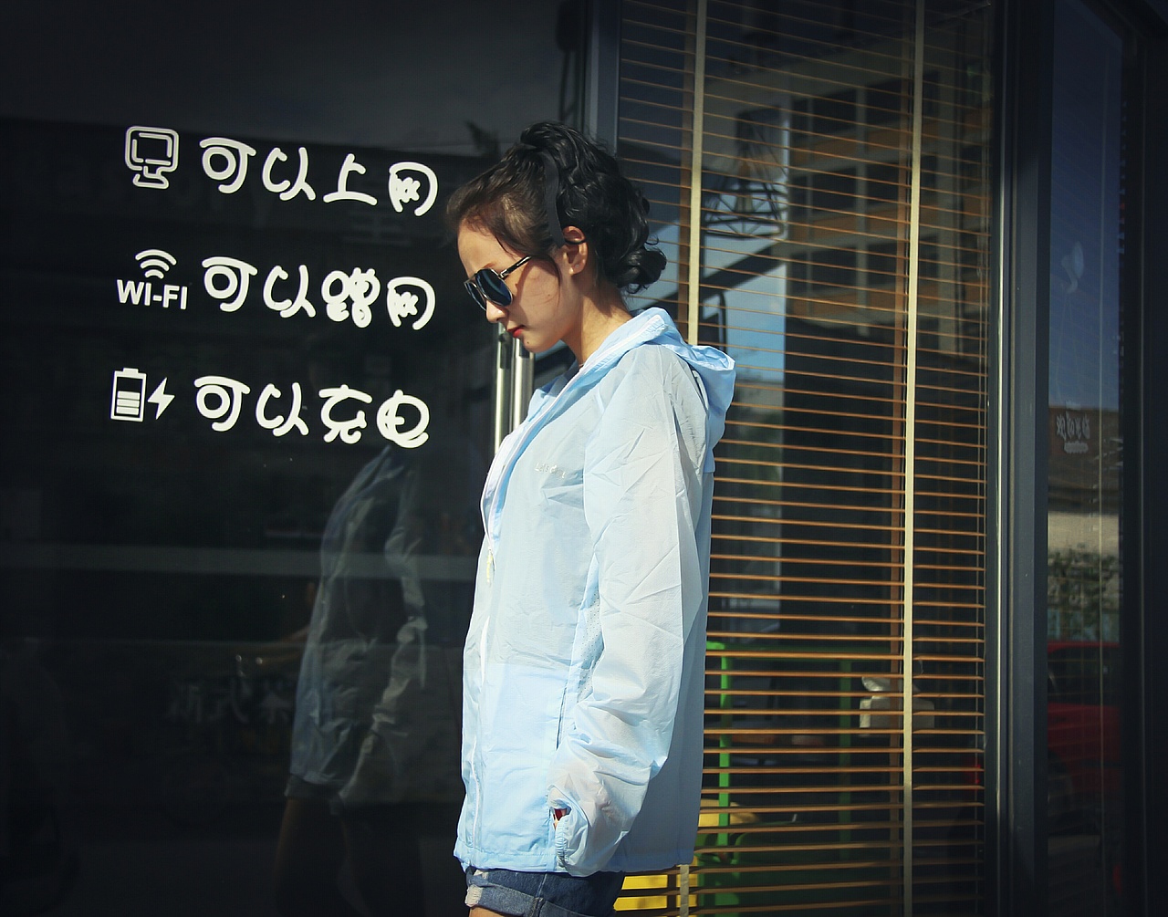 防晒衣摄影提供免费模特