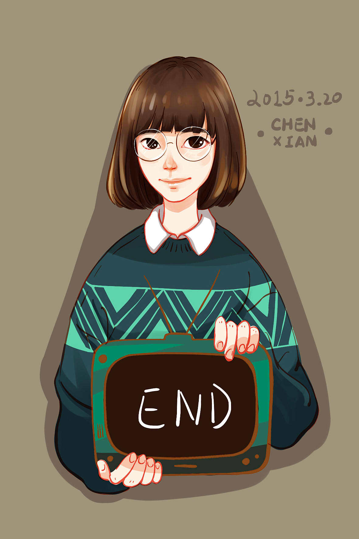 end|插画|创作习作|godzilla陈 - 原创作品 - 站酷 (zcool)