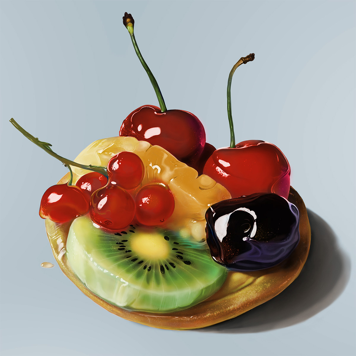 超写实甜点（图ZODk2OTYyMTI=） - 艺术插画 - 站酷设计师freebard尼尼微原创素材 - 站酷ZCOOL