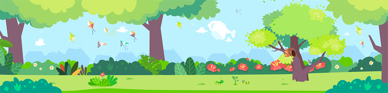 季节扁平风插画