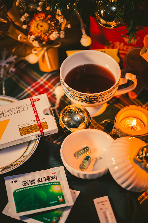 圣诞氛围下午茶照片