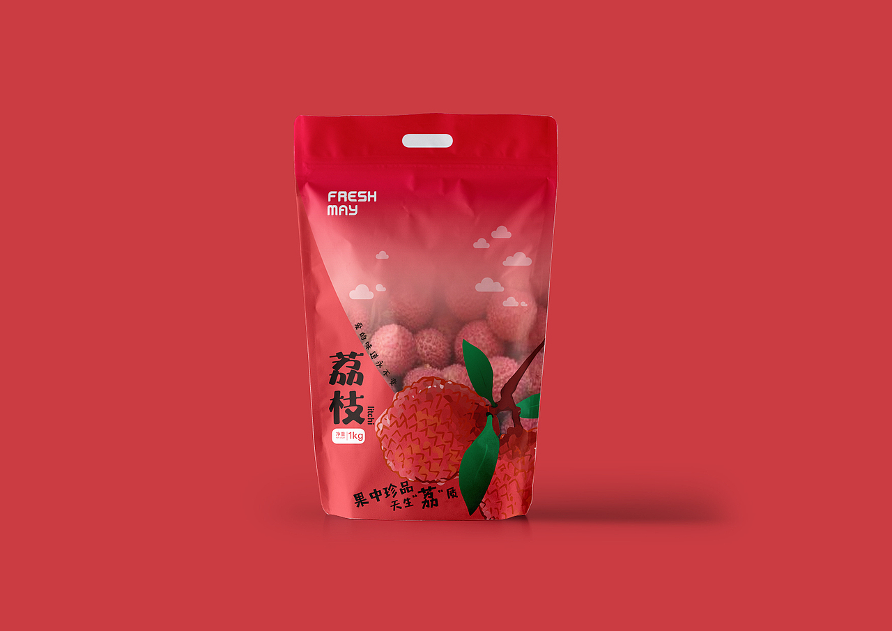 荔枝袋装|平面|包装|original_郝日光 - 原创作品 - 站酷 (zcool)
