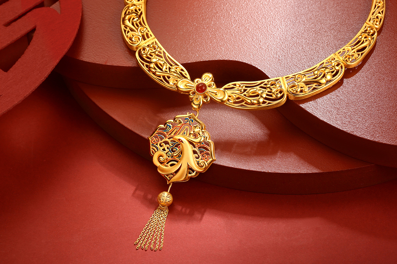 珠宝黄金海报图拍摄