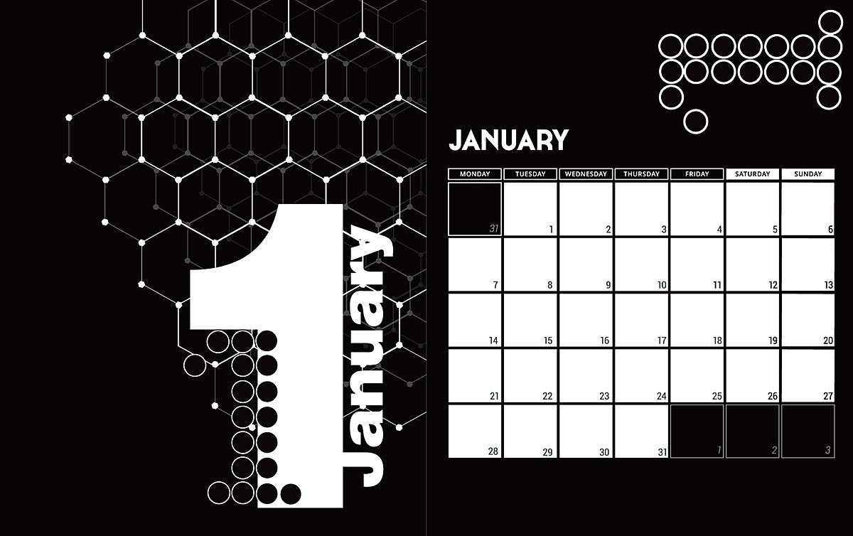 故障化学风-MY IGM 2019年历设计