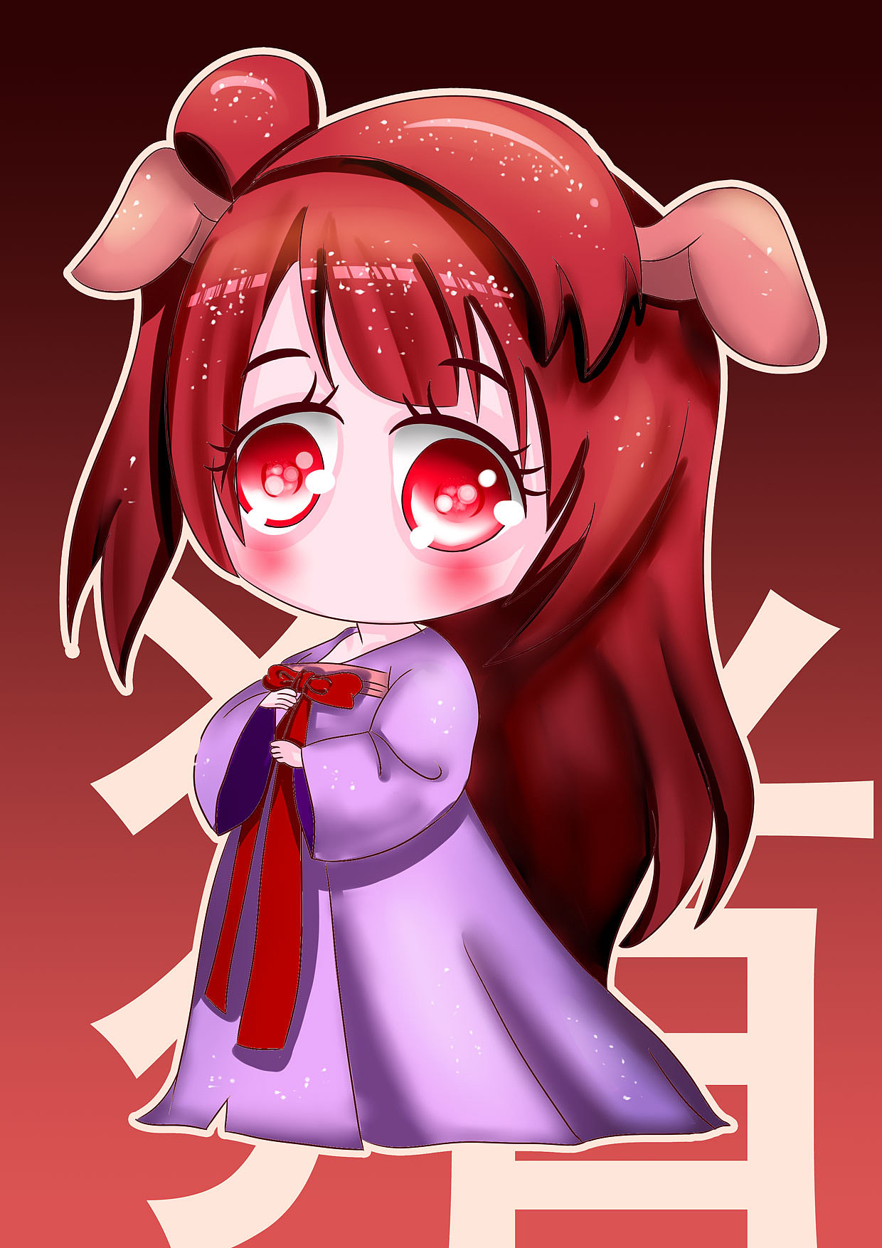 汉服女孩之q版十二生肖