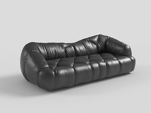 临摹2个软体家具模型，都是半成品