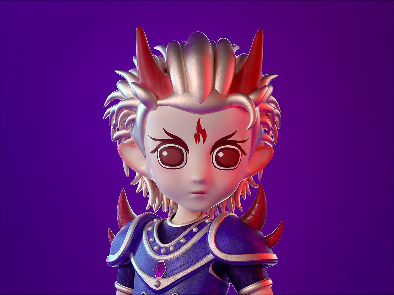 小魔王“魂淡”卡通形象设计