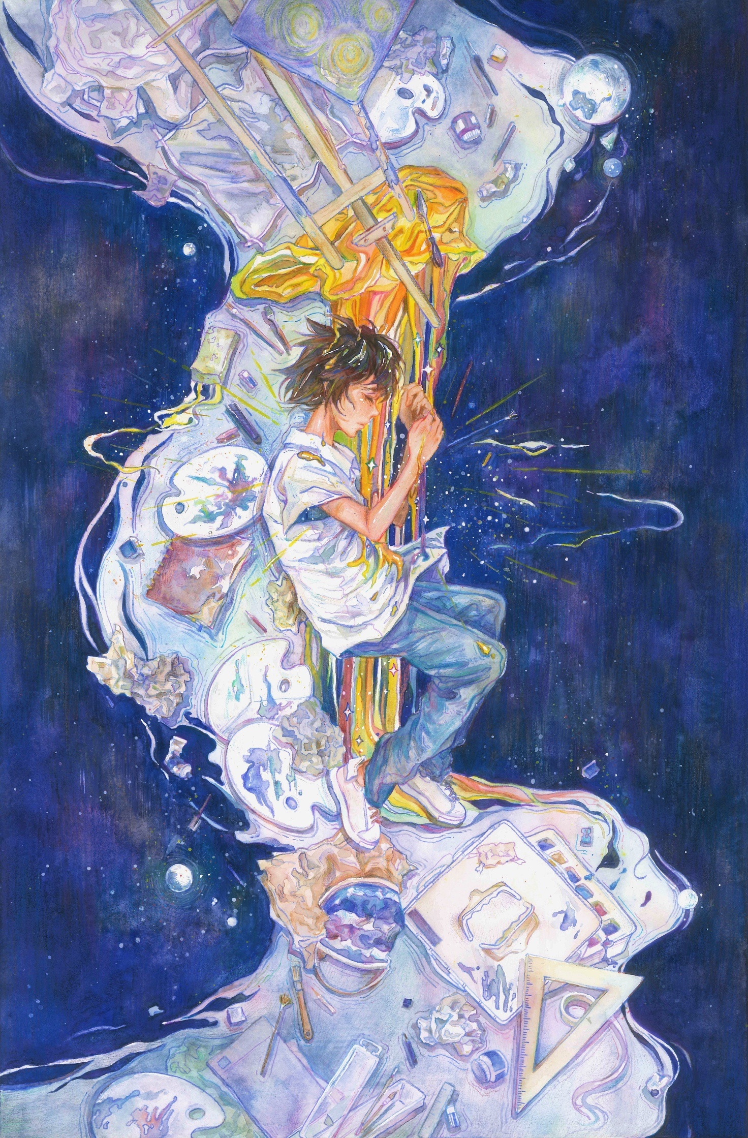 银河|插画|其他插画|夏炽xc - 原创作品 - 站酷 (zcool)