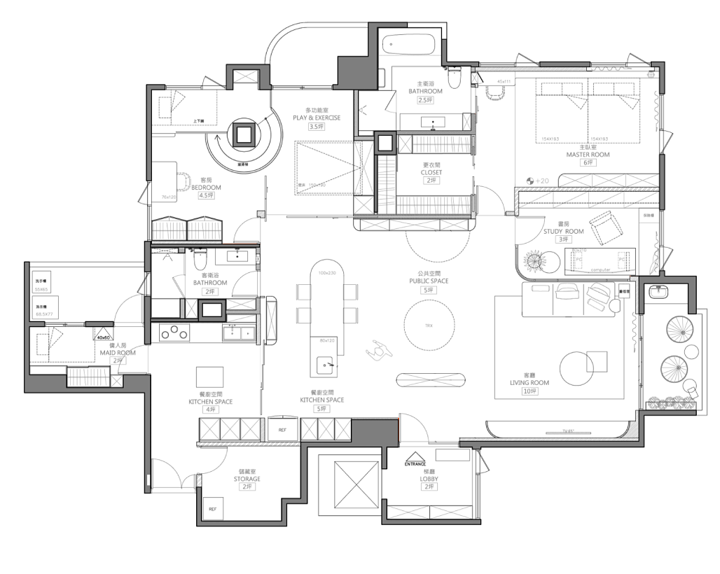 北欧风与游乐场结合-不一样的家景