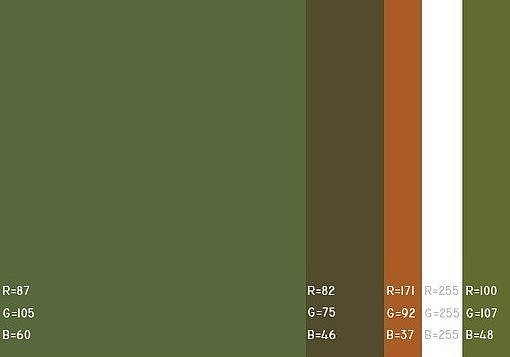 配色方案|色卡色彩搭配色彩调配有具体rgb数值的哟