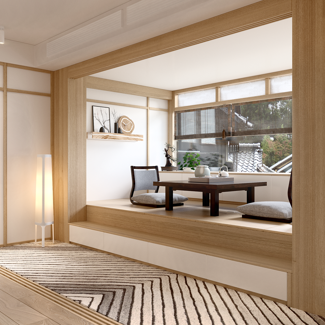 定制家具日式休闲空间01