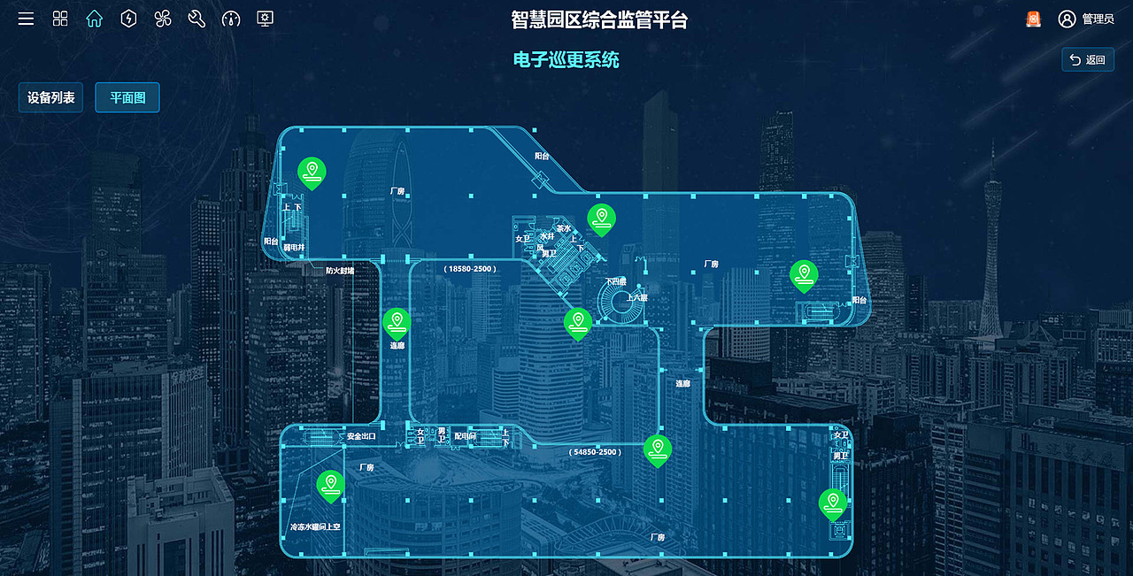 电子巡更系统平面图