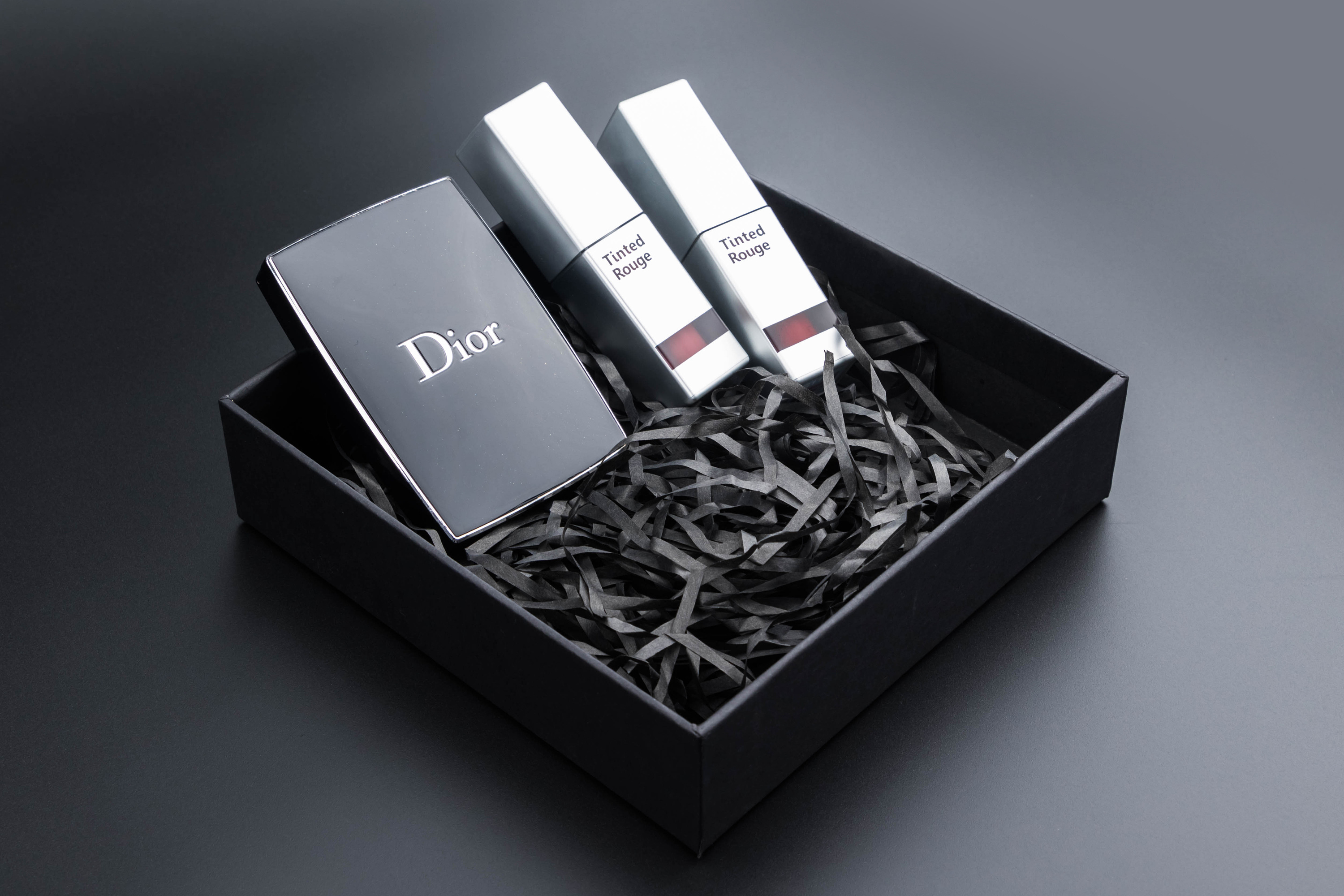 黑色系化妆品礼盒 样品随拍