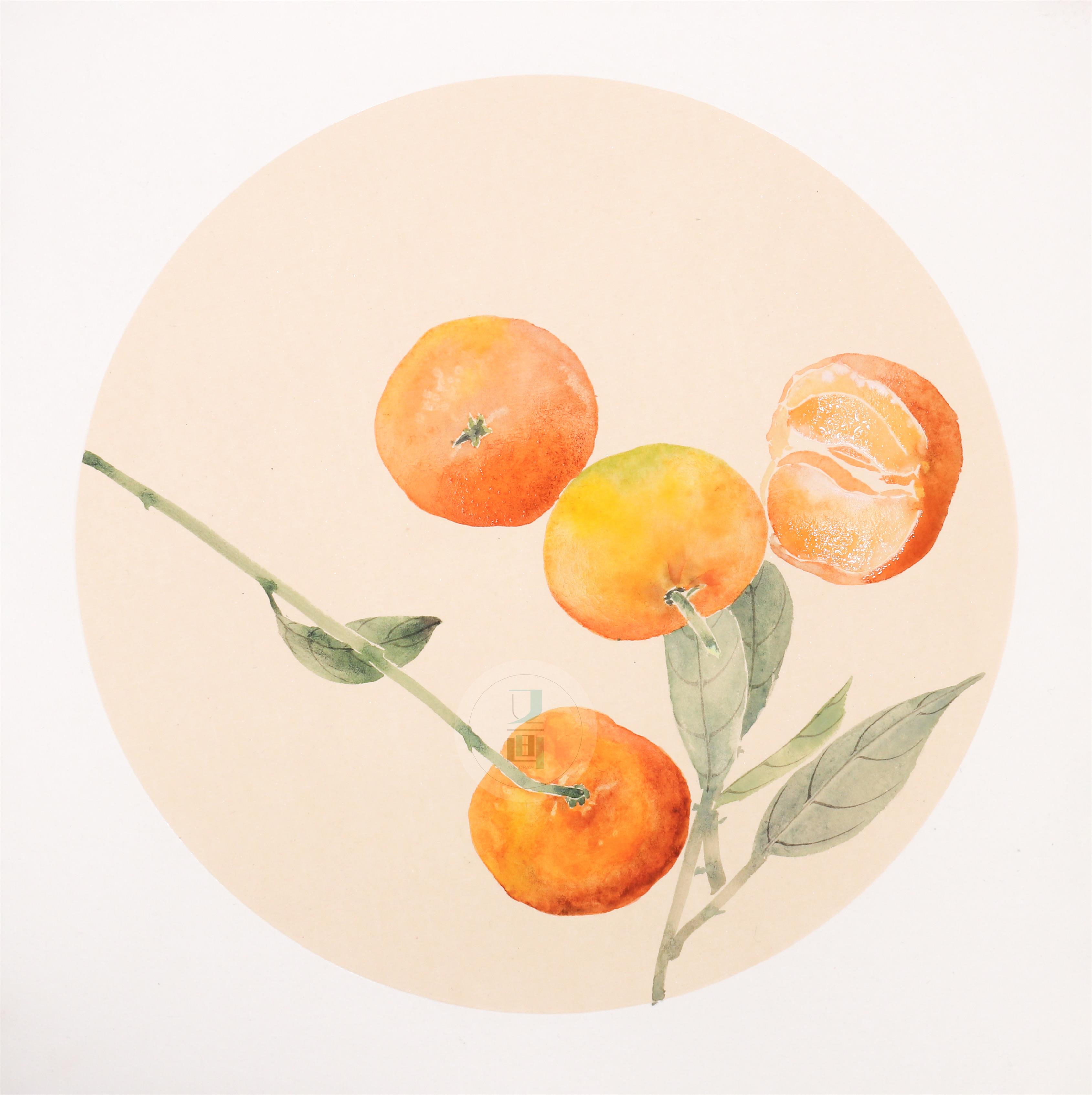 香甜的橘子简笔画 香甜的橘子的简笔画_简笔画-绘画者图库