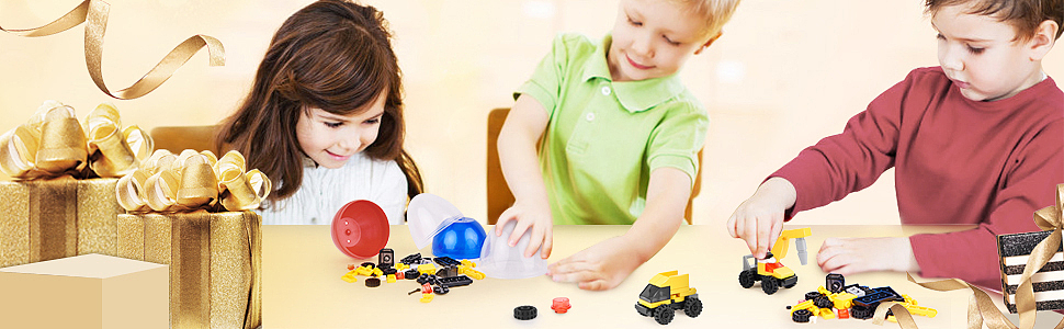 儿童玩具-黄色工程车精修排版设计