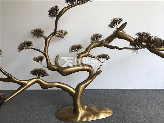 庭院景观黄铜不锈钢仿真树雕塑、中式水景的设计理念（图ZMjE3Mzk1NDM2） - 工艺品设计 - 站酷设计师高端金属制品原创素材 - 站酷ZCOOL