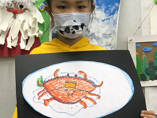 螃蟹（蜡笔）8岁