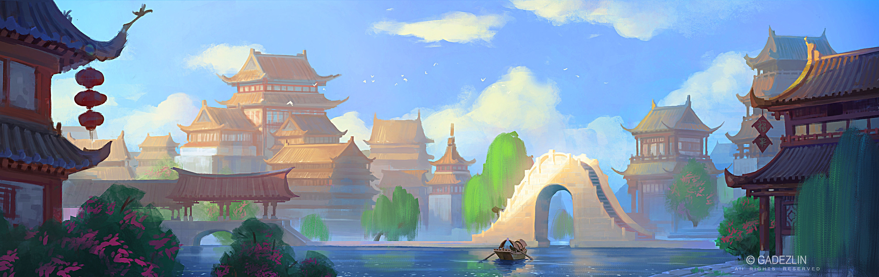 风格化中国风场景系列|影视|其他影视|gadezlin_原创作品-站酷(zcool)