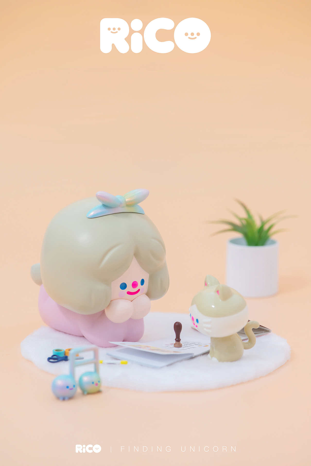 猫王×RiCO 联名少女耳机（图ZMjE4NTU4Nzky） - 宣传物料 - 站酷设计师寻找独角兽原创素材 - 站酷ZCOOL