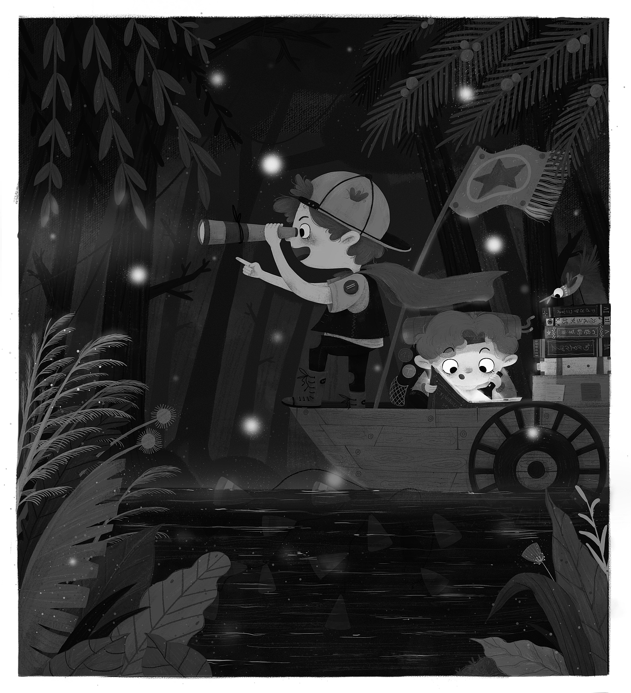 一起冒险吧（图ZMTI4MzM3MDI0） - 儿童插画 - 站酷设计师甜筒懵懵哒原创素材 - 站酷ZCOOL
