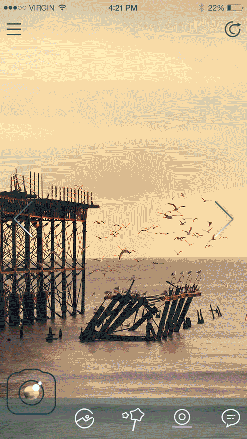 一款拍照、照片美化分享聊天的app — 附ae动效操作部分（图ZNjcyMjE2MzY=） - APP界面 - 站酷设计师若魚原创素材 - 站酷ZCOOL